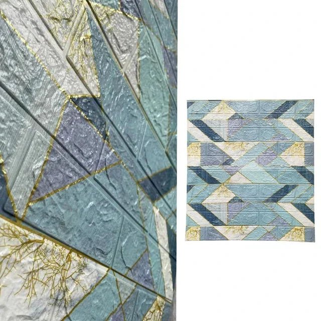 10 Miếng Dán Tường 3D Tự Dính Trang Trí Nhà Phòng Khách - Daisan Store