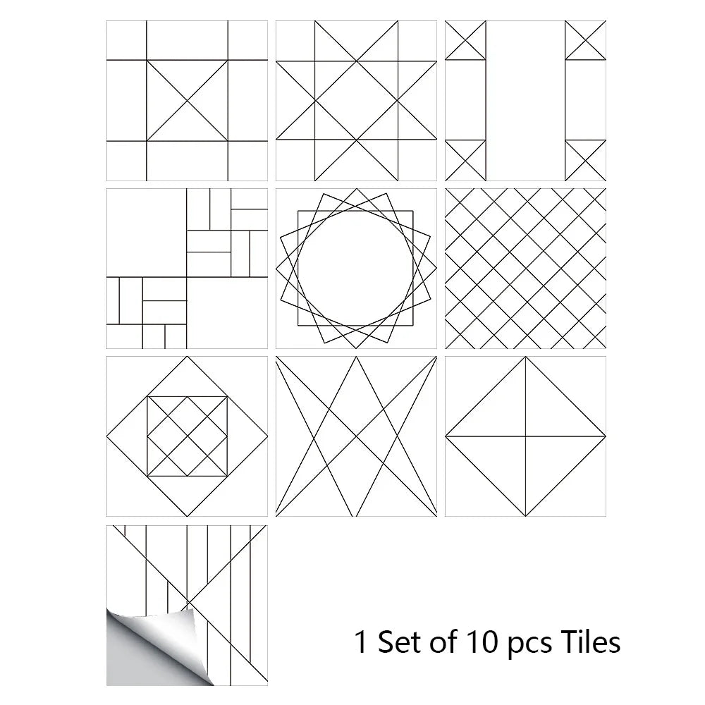 10 Miếng Dán Tường Nhám Màu Xanh Dương Xám Dán Gạch Sàn - Daisan Store