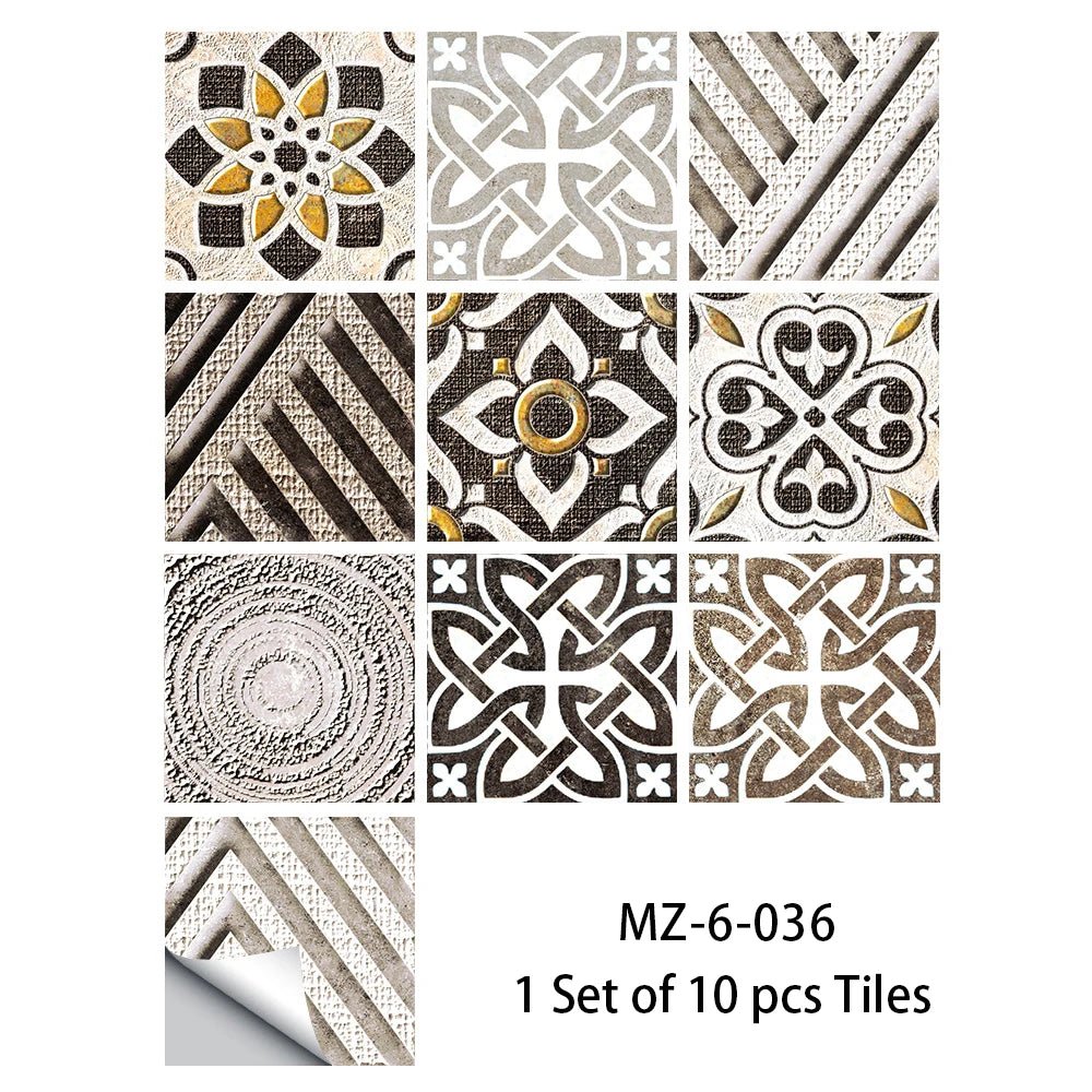 10 Miếng Dán Tường Nhám Màu Xanh Dương Xám Dán Gạch Sàn - Daisan Store