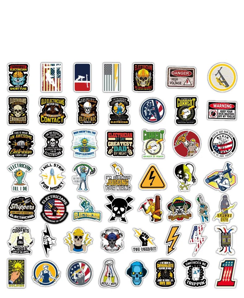 100 Miếng Dán PVC Chống Thấm Welder Tường Xe Máy Graffiti - Daisan Store