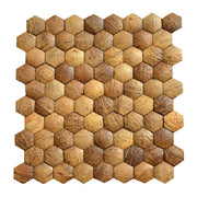 Gạch mosaic dừa hình vuông tự nhiên làm thủ công ốp tường trang trí