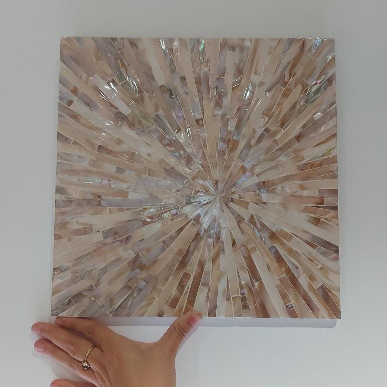 Tranh Treo Tường Gạch Mosaic Xà Cừ Chống Nước Thủ Công Tinh Xảo Cao Cấp Dùng Trang Trí Tường Khách Sạn