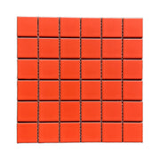 Gạch khảm gốm màu cam hiện đại 48x48mm, chống khuẩn, chịu lửa