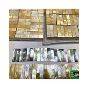 Bán sỉ Đồ thủ công khảm xà cừ Việt Nam Gạch xà cừ Mảnh mosaic vỏ sò chạm khắc thủ công đánh bóng Tấm panel nghệ thuật vỏ xà cừ