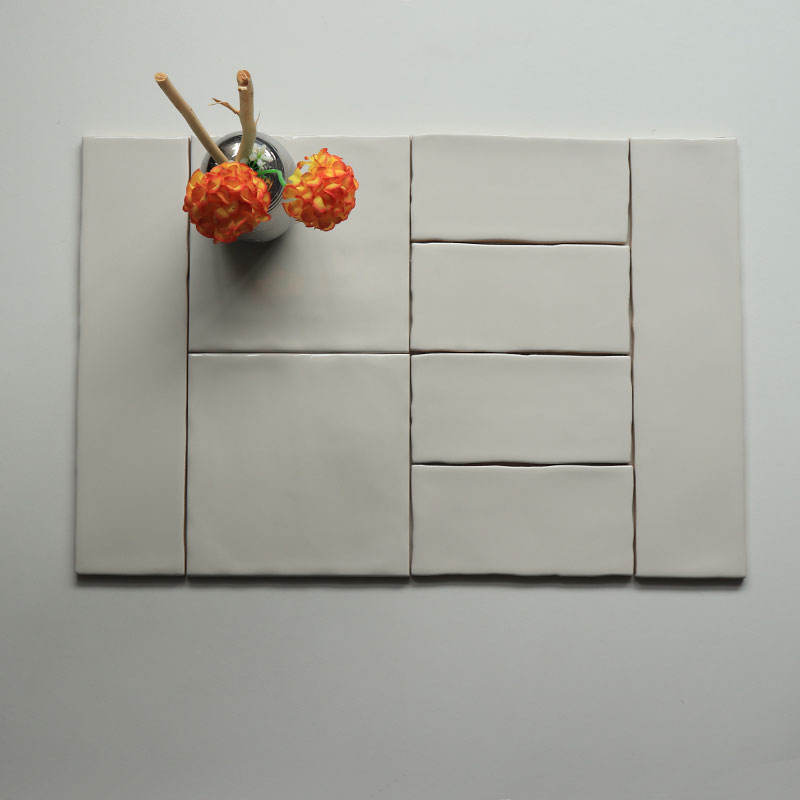 Thiết kế gạch ốp tường phòng tắm màu xám tro tráng men bóng, hàng xuất xưởng