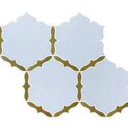 Thiết kế Tường Đặc biệt Sàn gỗ ghép cắt bằng tia nước Mosaic Đá Cẩm Thạch Hình Hoa