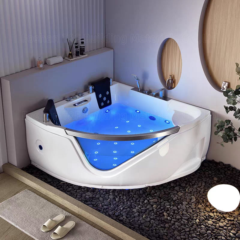 Sản phẩm bán chạy: Bồn tắm Jacuzzi Massage xoáy nước Phun khí Spa đặt góc để sàn độc lập chất liệu Acrylic