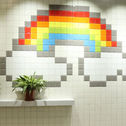 Gạch thẻ men sứ ốp tường và lát sàn 100x100mm giá rẻ Trung Quốc dùng cho khu vực ốp tường phòng tắm/nhà bếp/phòng tắm vòi sen.