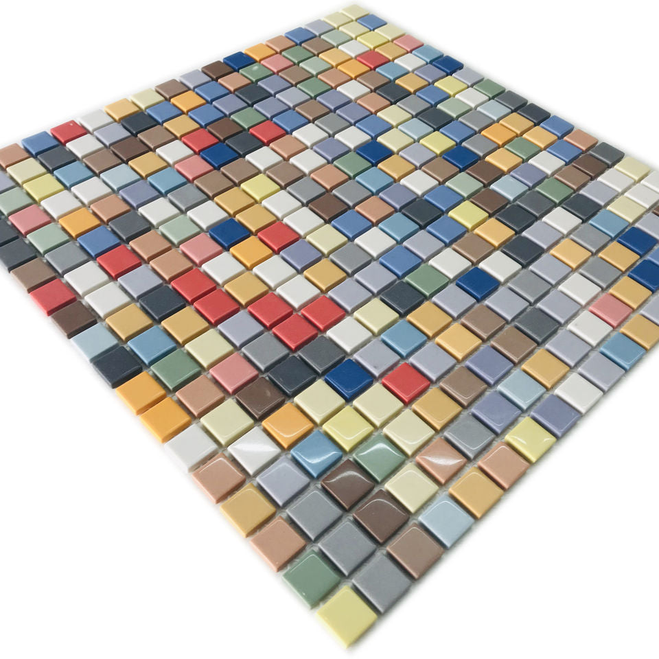Gạch Mosaic Gốm Sứ Tráng Men Trang Trí Thiết Kế Mới 15x15
