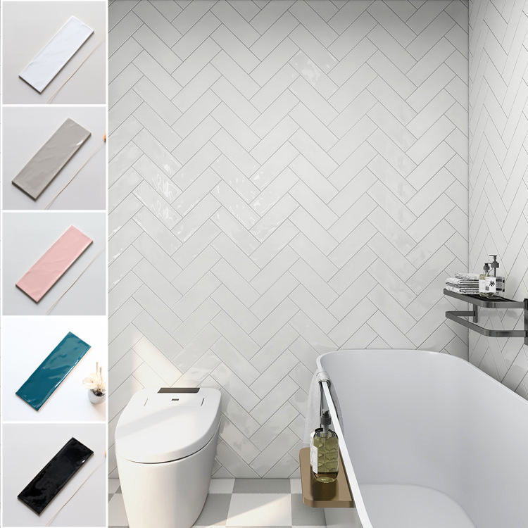 Gạch thẻ ceramic ốp tường tráng men 3D bề mặt gồ ghề cho backsplash phòng tắm giá rẻ Phật Sơn Trung Quốc