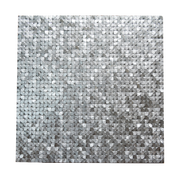 Gạch Mosaic Kim loại Nhôm Bạc Khối 3D Trọng lực