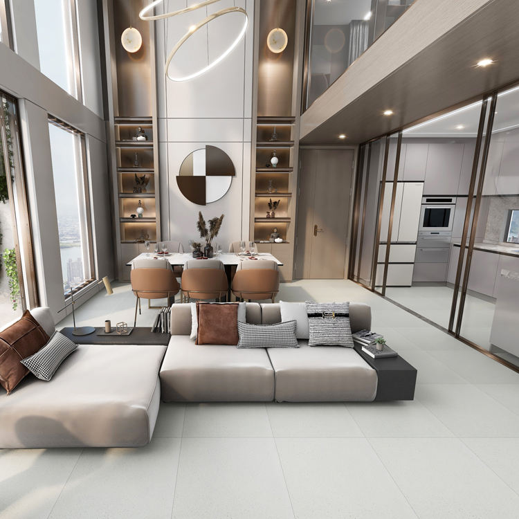 Gạch Lát Sàn Ceramic Siêu Trắng Và Đen Giá Rẻ Phật Sơn, Trung Quốc 80*80 / 60*60