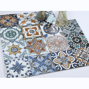 Gạch lát nền Ceramic 20x20cm phong cách công nghiệp nghệ thuật, họa tiết Encaustic, giả xi măng thủ công, dùng cho tường, sàn nhà hàng và phòng tắm