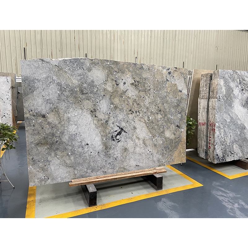 Đá Marble Tự Nhiên Ý, Tấm Lớn Đá Cẩm Thạch Xám, Bề Mặt Đánh Bóng Kiểu Đá Phiến, Trang Trí Tường Sàn Nội Thất