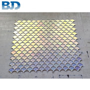 Gạch ốp tường mosaic thủy tinh pha lê vảy cá óng ánh