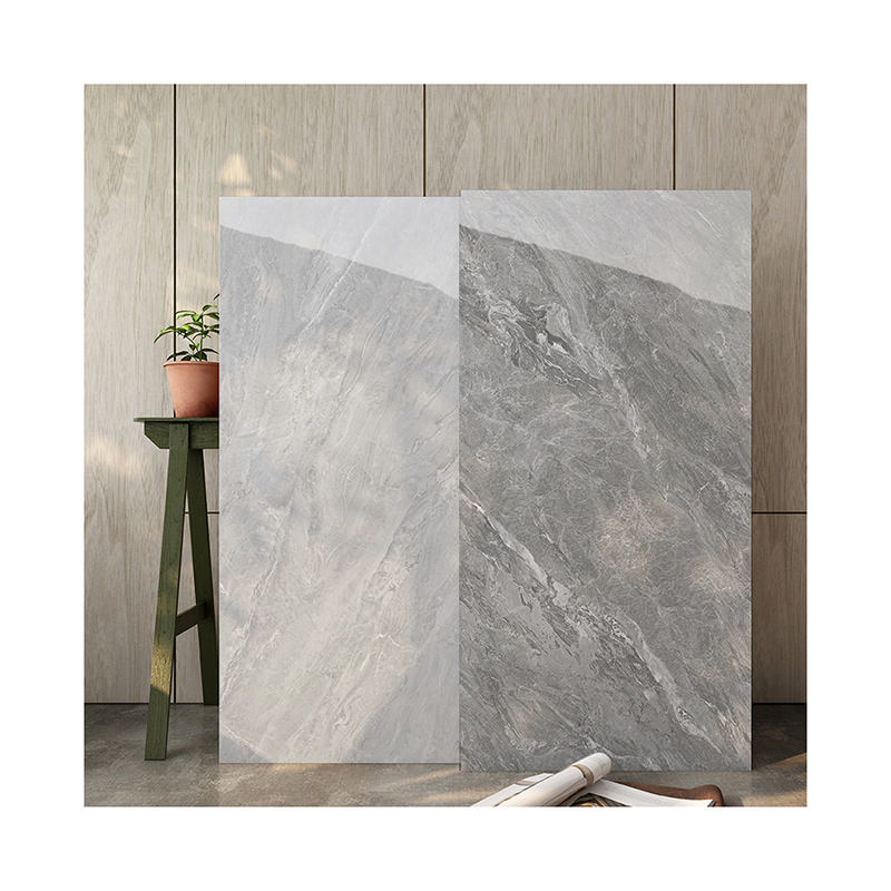 Gạch lát sàn Porcelain vân đá cẩm thạch Calacata Xám sang trọng, độ bóng cao 600x1200mm