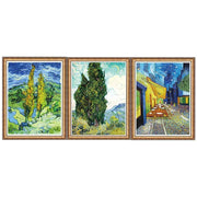 Tranh vẽ trên đĩa sứ Trang trí gốm sứ Tranh tường bích họa Tranh sơn dầu Phong cách Van Gogh Châu Âu