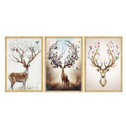 E WECIAL Tranh Đĩa Gốm Sứ Nung Nhiệt Độ Cao, Trang Trí Gạch Men, Tranh Treo Tường Phong Cách Rừng Bắc Âu Đơn Giản El