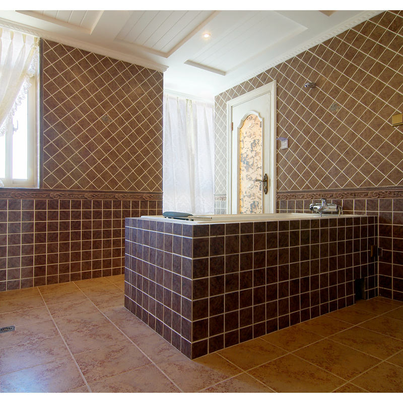 Gạch Tráng Men Thủ Công Họa Tiết Làng Tây Ban Nha Tím 10x10cm Trang Trí Tường Và Sàn Phòng Tắm, Bếp