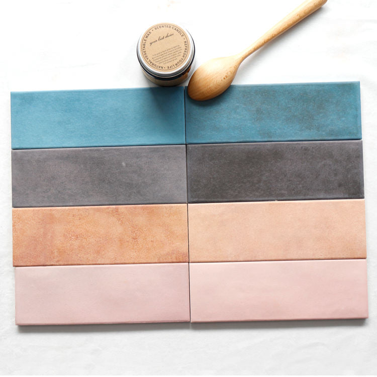 Gạch ốp tường gốm sứ mộc mạc nhiều màu sắc thiết kế Tây Ban Nha 62 x 186 mm từ nhà máy Phật Sơn Trung Quốc dùng để trang trí nhà cửa