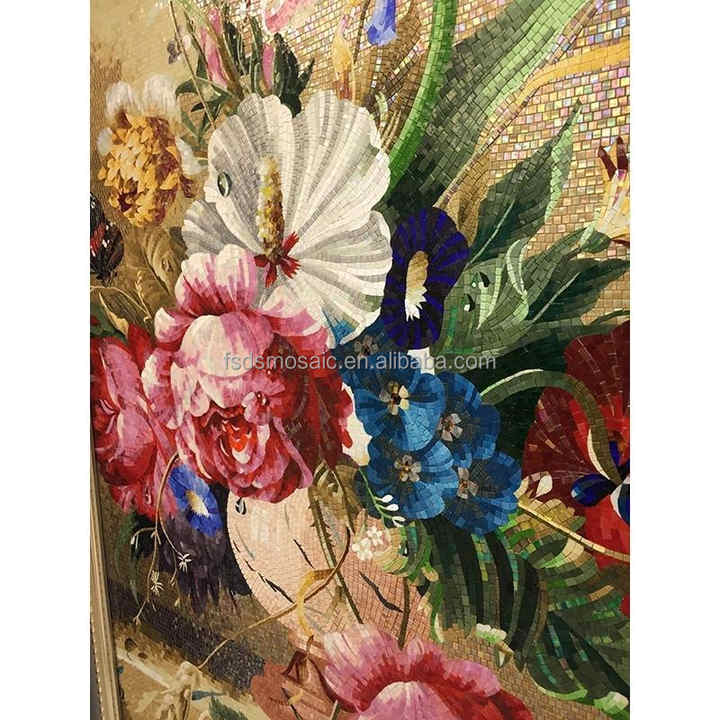 Tranh khảm kính nghệ thuật hoa văn trang trí