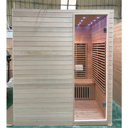 Phòng xông hơi hồng ngoại xa và hơi nước lành mạnh cao cấp, gỗ khối kiểu truyền thống, ngoài trời, dành cho 4-6 người.