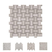 Gạch Mosaic Đá Travertine Màu Kem Sáng Dùng Trang Trí Nhà