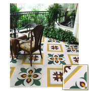 Gạch men Mosaic bông kiểu Pháp, họa tiết hoa, thiết kế hiện đại, thủ công