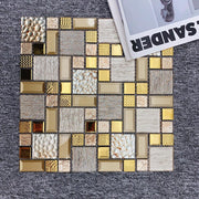 Gạch Mosaic Kính Hoa Văn Công Nghiệp Ốp Tường Bếp, Gạch Mosaic Trang Trí Nhà Cửa Giá Rẻ, Gạch Viền Bếp