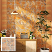 Gạch ốp tường và lát sàn kiểu Subway mộc mạc, họa tiết hoa, dùng cho phòng tắm, nhà bếp, phòng ăn