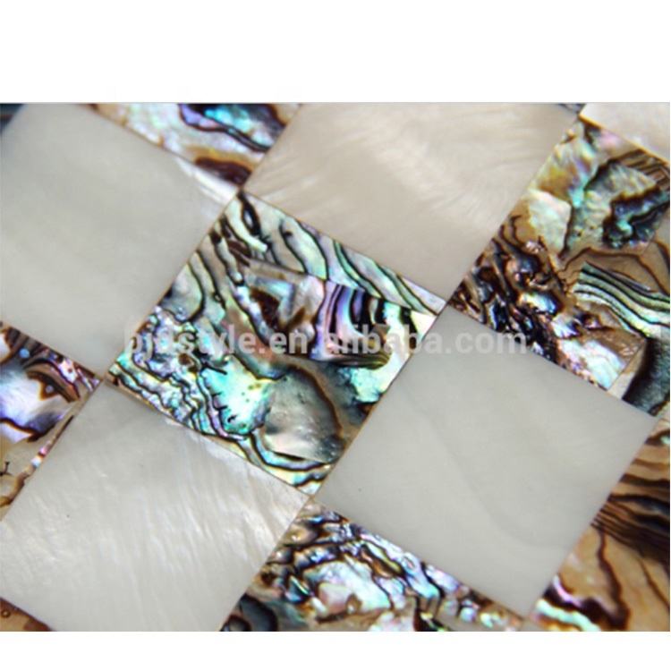 Tấm Gạch Mosaic Vỏ Ốc Xà Cừ Thiết Kế Mới