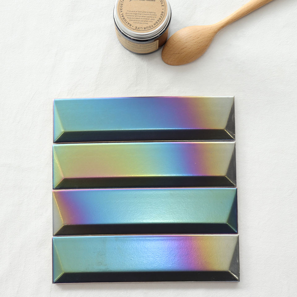 Gạch ốp tường gốm sứ kiểu Subway tráng men mạ điện 3D trang trí giá rẻ Trung Quốc cho phòng tắm, nhà bếp, nhà vệ sinh