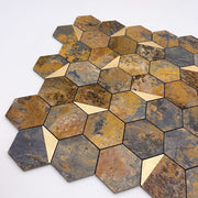 Nhà sản xuất chuyên nghiệp Nhà cung cấp vàng Gạch mosaic dán tự dính