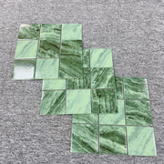 Gạch Mosaic Hồ Bơi Kính Pha Lê Gốm Sứ Xanh Lá Hình Vuông Tùy Chỉnh Dự Án Khách Sạn