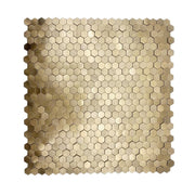 Tấm ốp tường bóc dán dạng gạch mosaic hình lục giác tròn