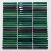 Gạch Mosaic Gốm Sứ Xanh Lá Cây Tráng Men Bóng Phong Cách Cổ Điển Châu Âu Dùng Cho Tường, Sàn, Bếp Và Phòng Tắm