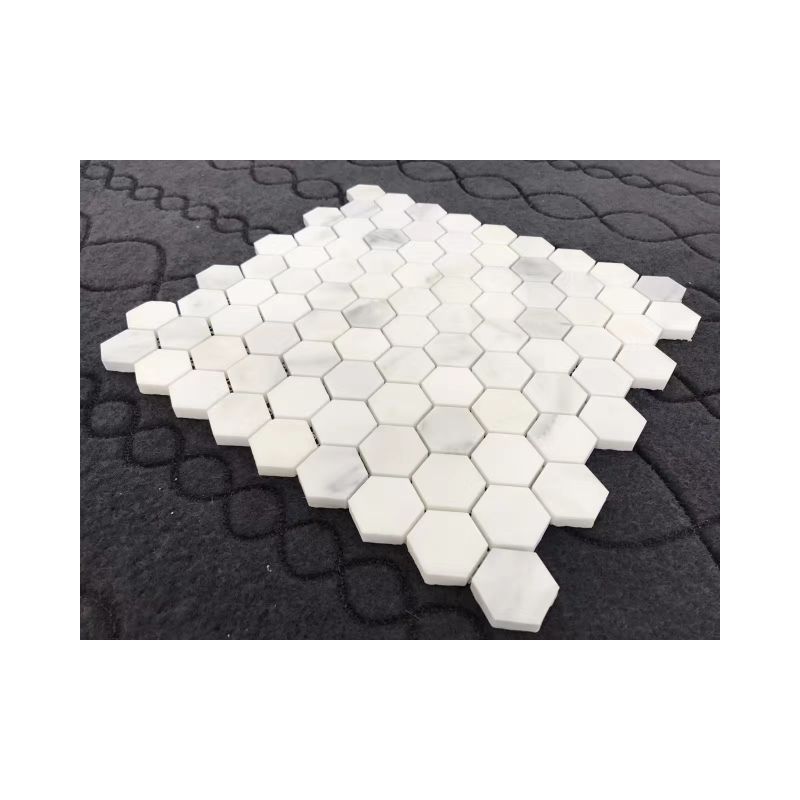 Gạch Mosaic Đá Cẩm Thạch Trắng Thời Trang