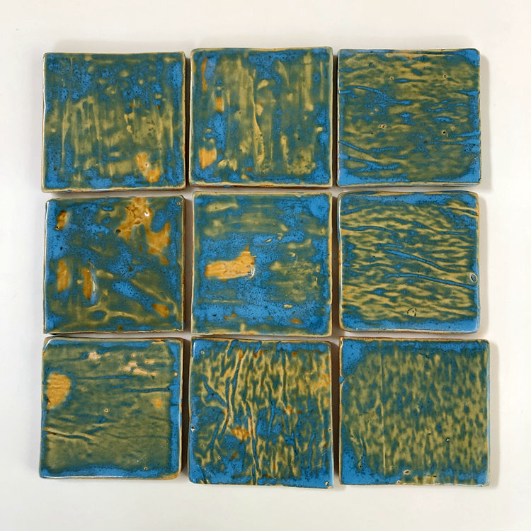 Gạch Zellige Ma-rốc Thủ Công Nguyên Chất 4x4 inch, Trang Trí Tường Nội Thất Biệt Thự & Resort, Gạch Khách Sạn Tráng Men Nghệ Thuật Đa Sắc Màu