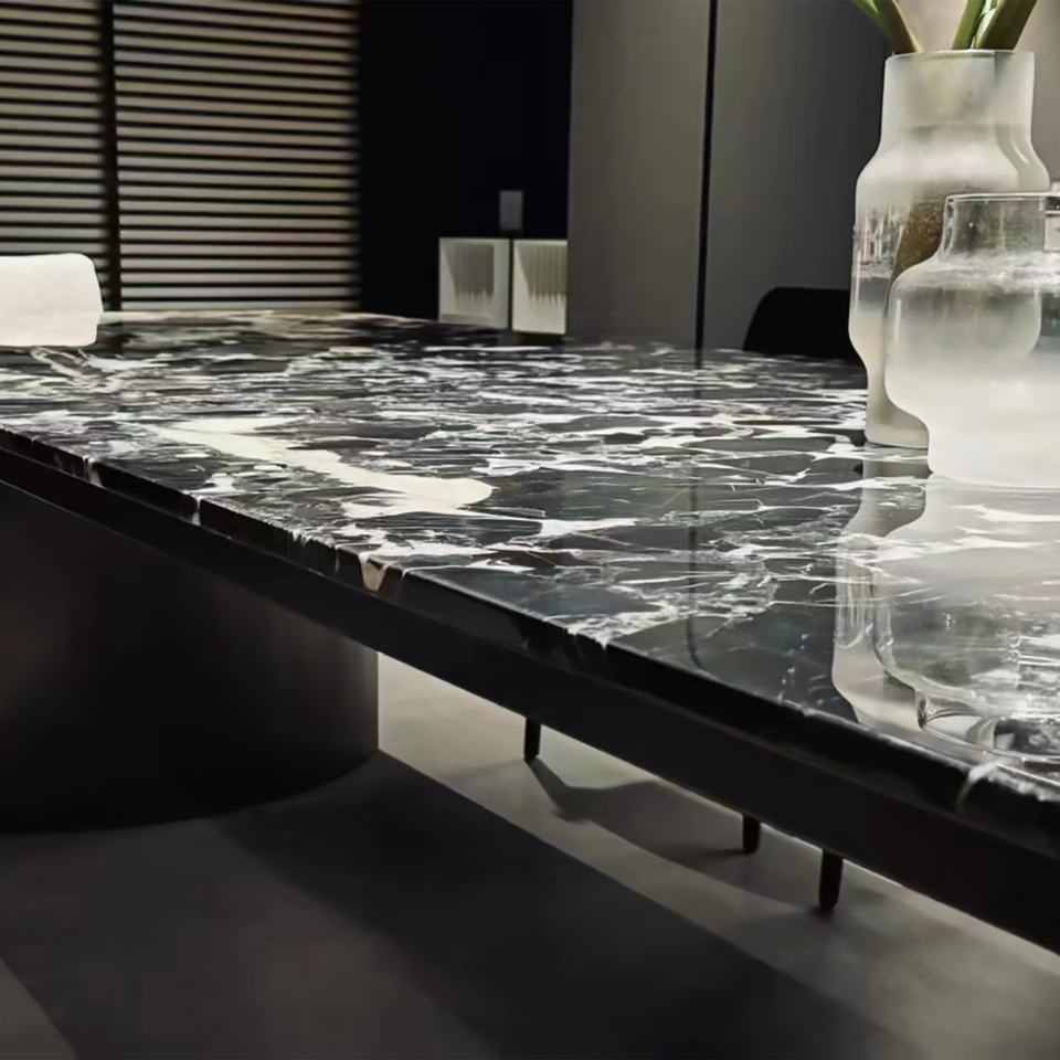 Mặt bàn bếp đá cẩm thạch tự nhiên Calacatta tùy chỉnh, đáng tiền, kèm nội thất