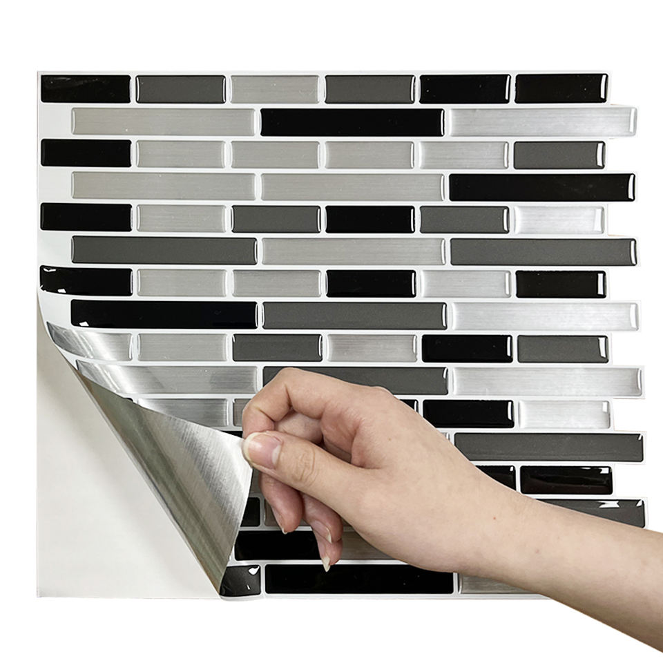 Gạch ốp tường Mosaic 3D bóc dán bếp