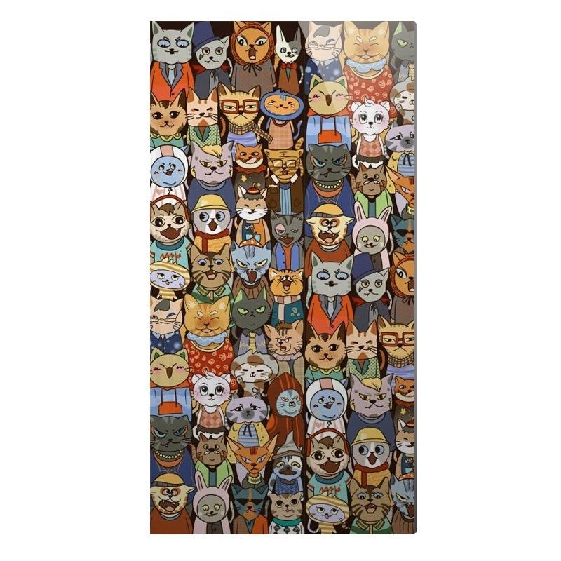 Gạch Ốp Tường Lớn Tùy Chỉnh Cho Phòng Tắm Chống Mài Mòn Men Mờ Hình Nền Anime Dễ Thương Thiết Kế Nghệ Thuật Cá Nhân Hóa Cho Khu Vực Khô Ráo