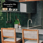 Gạch Mosaic Gốm Sứ Rạn Băng Dạng Thanh Dài Ốp Tường Bếp Phòng Tắm Cung Cấp Từ Nhà Máy