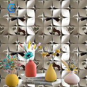 Gạch mosaic kính gương vát cạnh trang trí nền tường gương