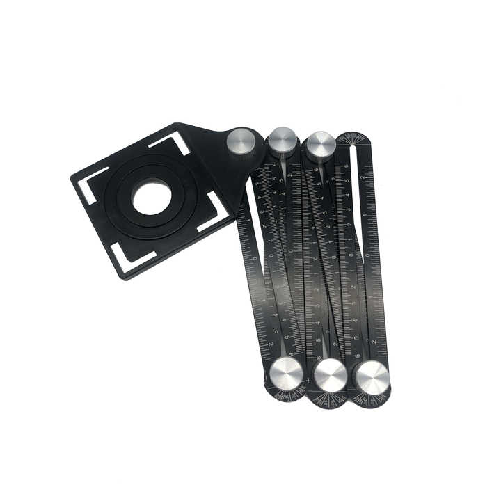 Thước kẻ đa năng hợp kim nhôm 6 nếp gấp có khuôn đục lỗ