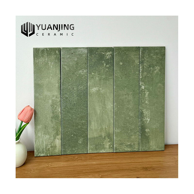 Gạch ốp lát tường sàn gốm sứ thủ công phong cách Retro dạng thanh dài 75x300 cho tường nền phòng tắm, bếp, ban công, nhà hàng - Quảng Đông