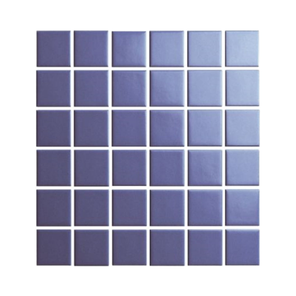 Gạch Mosaic Gốm Sứ Vuông Xanh Dương Hiện Đại Chống Nước
