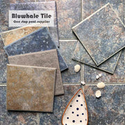 Gạch hồ bơi Bluwhale chống trơn in phun màu cổ điển mờ hình vuông lớn 6c6