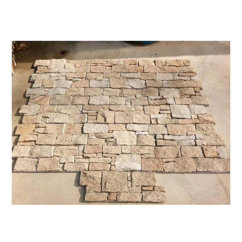 Tấm ốp tường ngoại thất xi măng đá gờ Granite vàng, phong cách Hiện đại Cổ điển, hoàn thiện bề mặt chẻ tự nhiên, giá rẻ