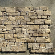 Tấm ốp đá veneer vàng tự nhiên vân đá phiến, kích thước tùy chỉnh, thiết kế hiện đại mộc mạc, dành cho biệt thự và công viên ngoại thất