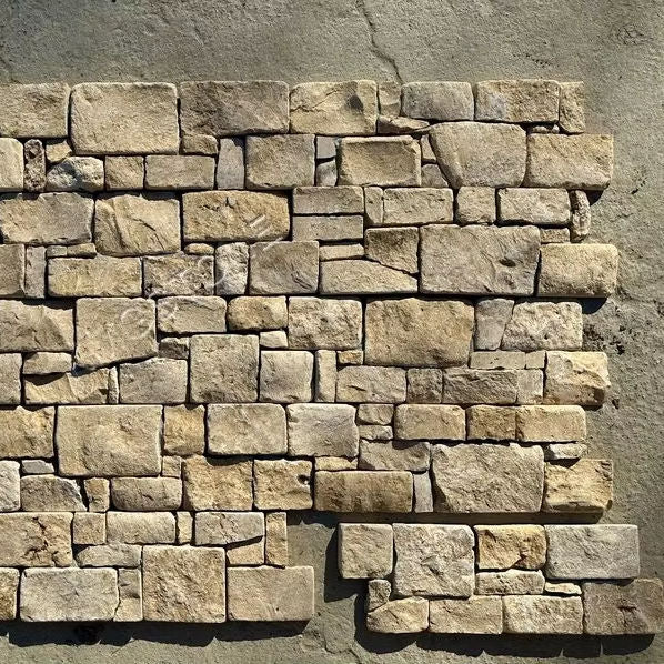 Tấm ốp đá veneer vàng tự nhiên vân đá phiến, kích thước tùy chỉnh, thiết kế hiện đại mộc mạc, dành cho biệt thự và công viên ngoại thất